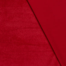 Nicky Velours rib rood