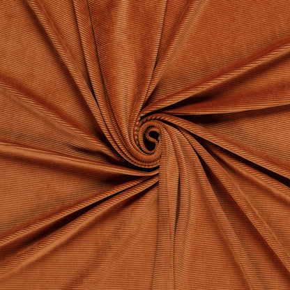 Nicky Velours ribstof Roest