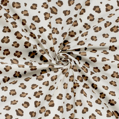 100% Katoen poplin Panter big ecru