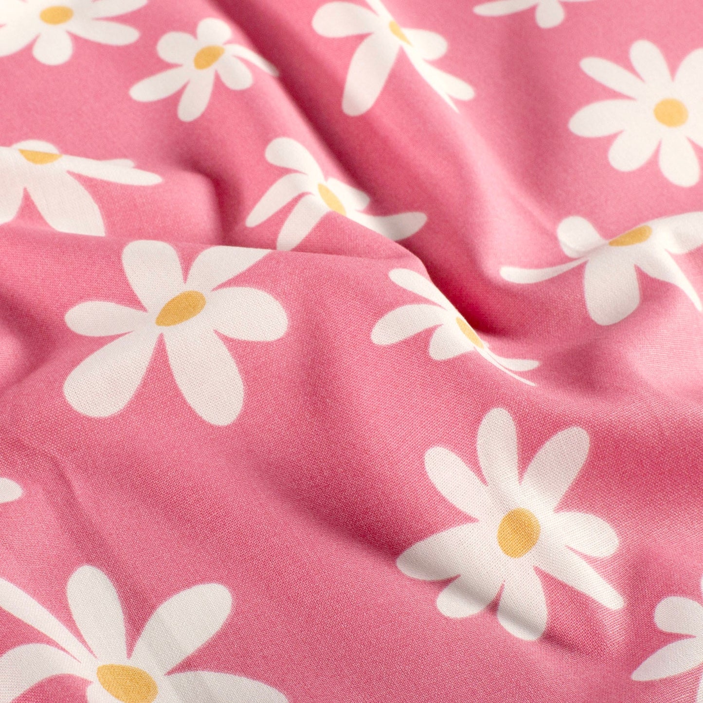 100% Katoen poplin Bloemen roze