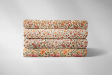 100% Katoen poplin Bloem herfst ecru