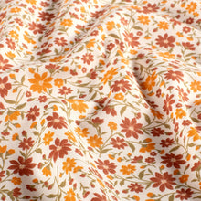 100% Katoen poplin Bloem herfst ecru