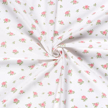 100% Katoen poplin Bloemen roze
