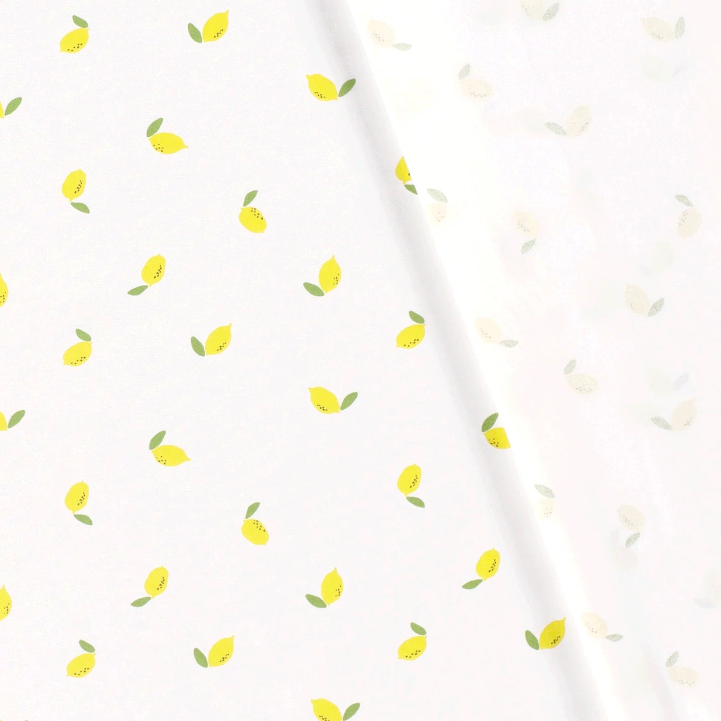 100% Katoen poplin Citroen wit