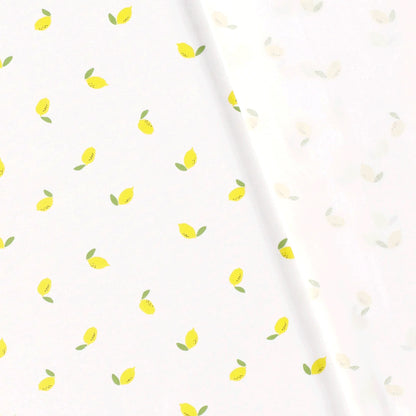 100% Katoen poplin Citroen wit