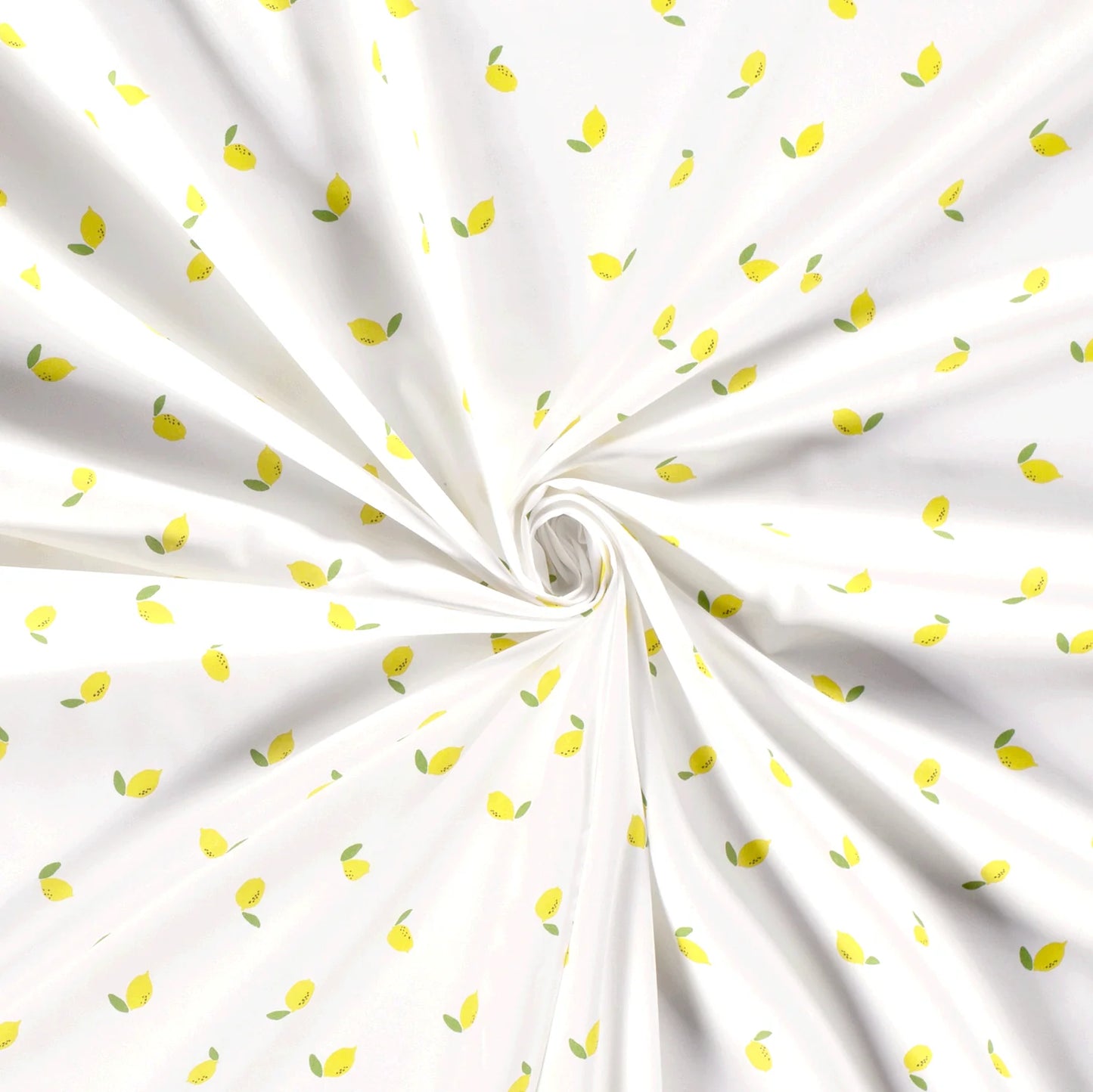 100% Katoen poplin Citroen wit