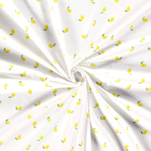 100% Katoen poplin Citroen wit