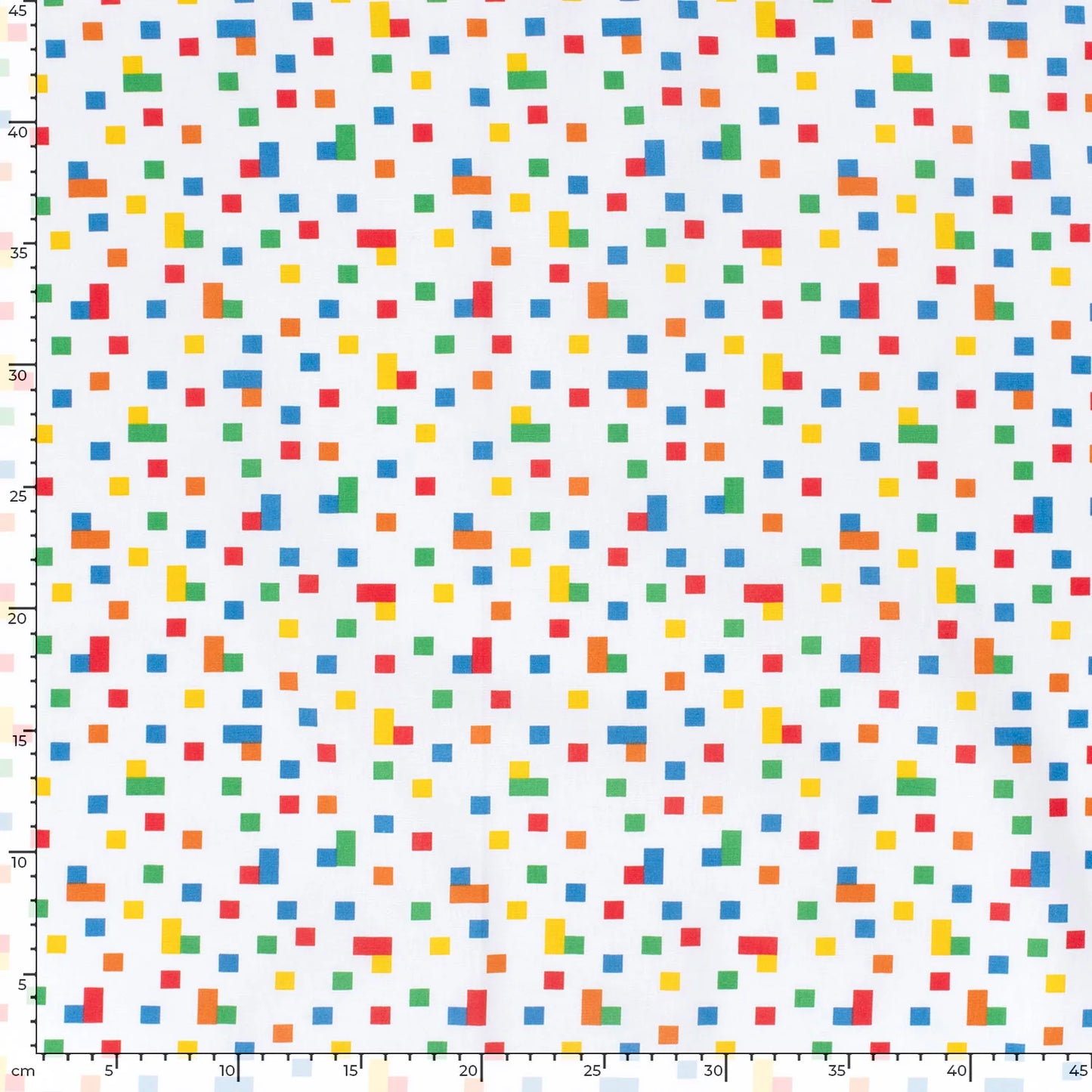 100% Katoen poplin Cubes wit