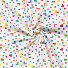 100% Katoen poplin Cubes wit