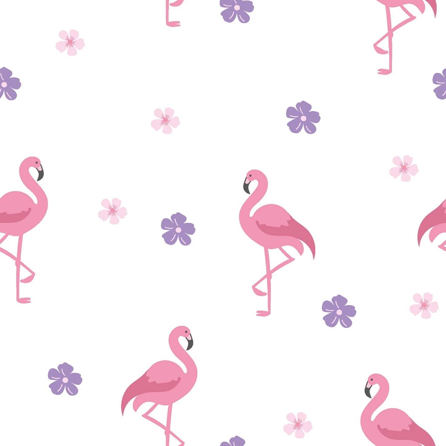 100% Katoen poplin Flamingo wit