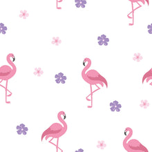 100% Katoen poplin Flamingo wit