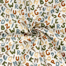 100% Katoen poplin Letters ecru