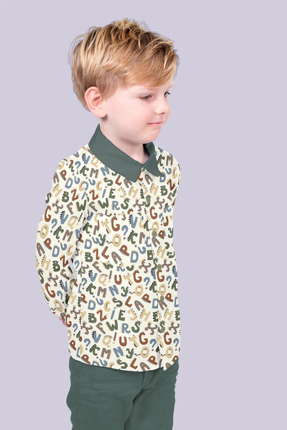 100% Katoen poplin Letters ecru