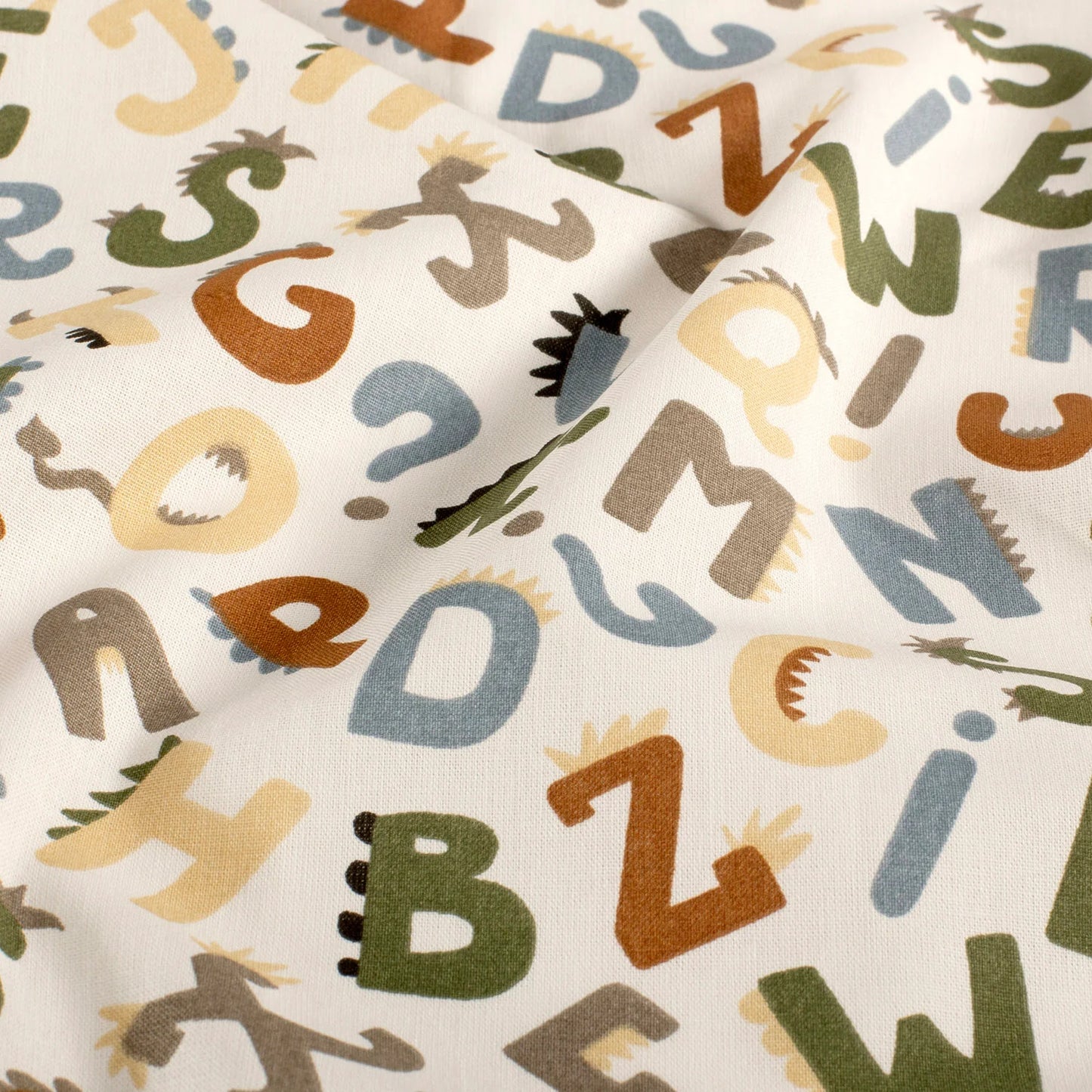 100% Katoen poplin Letters ecru