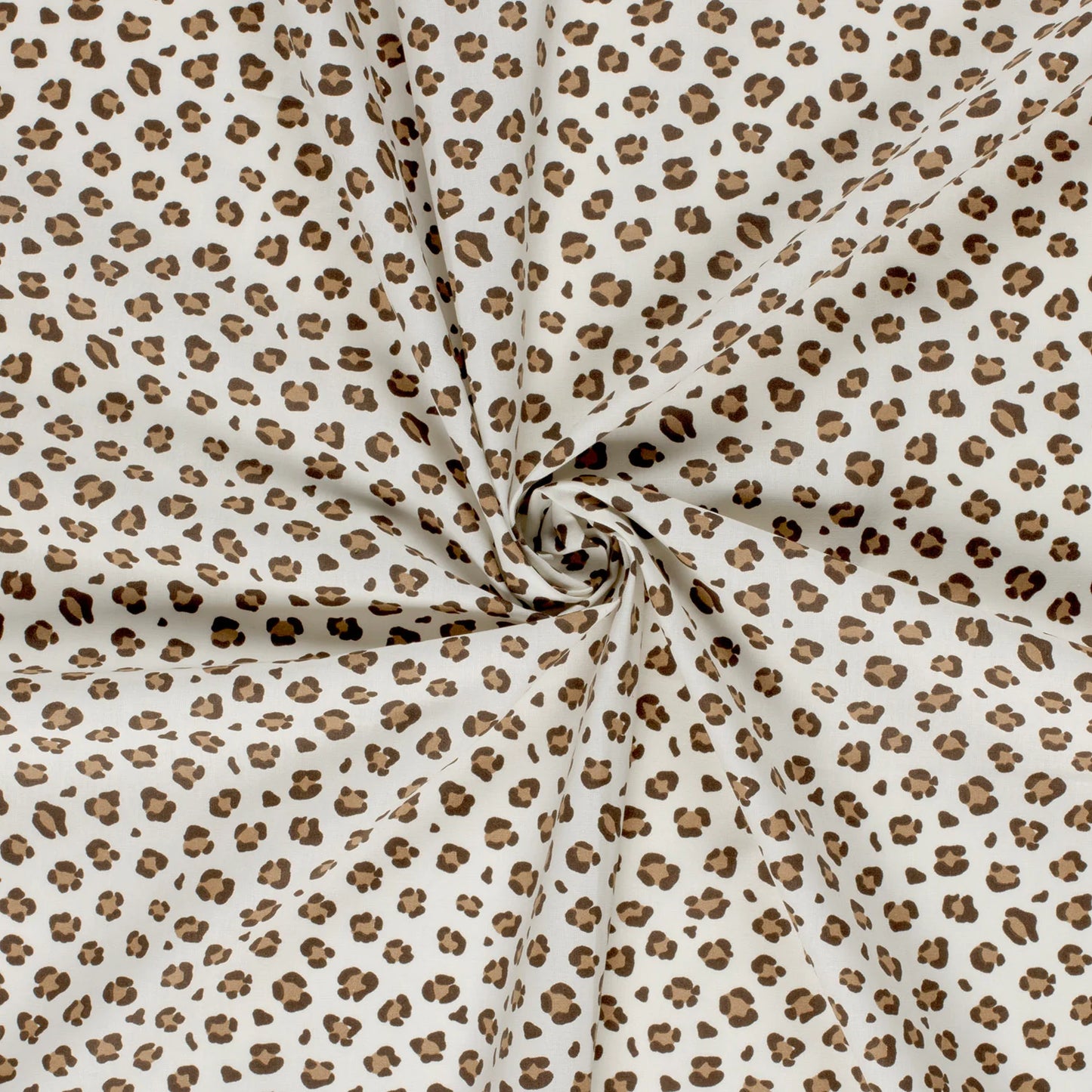 100% Katoen poplin Panter ecru