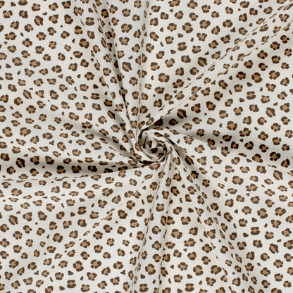 100% Katoen poplin Panter ecru