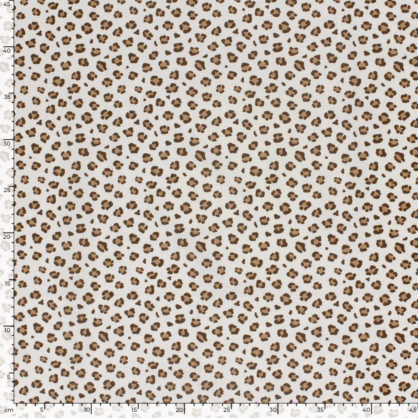 100% Katoen poplin Panter ecru