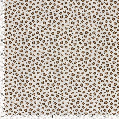 100% Katoen poplin Panter ecru