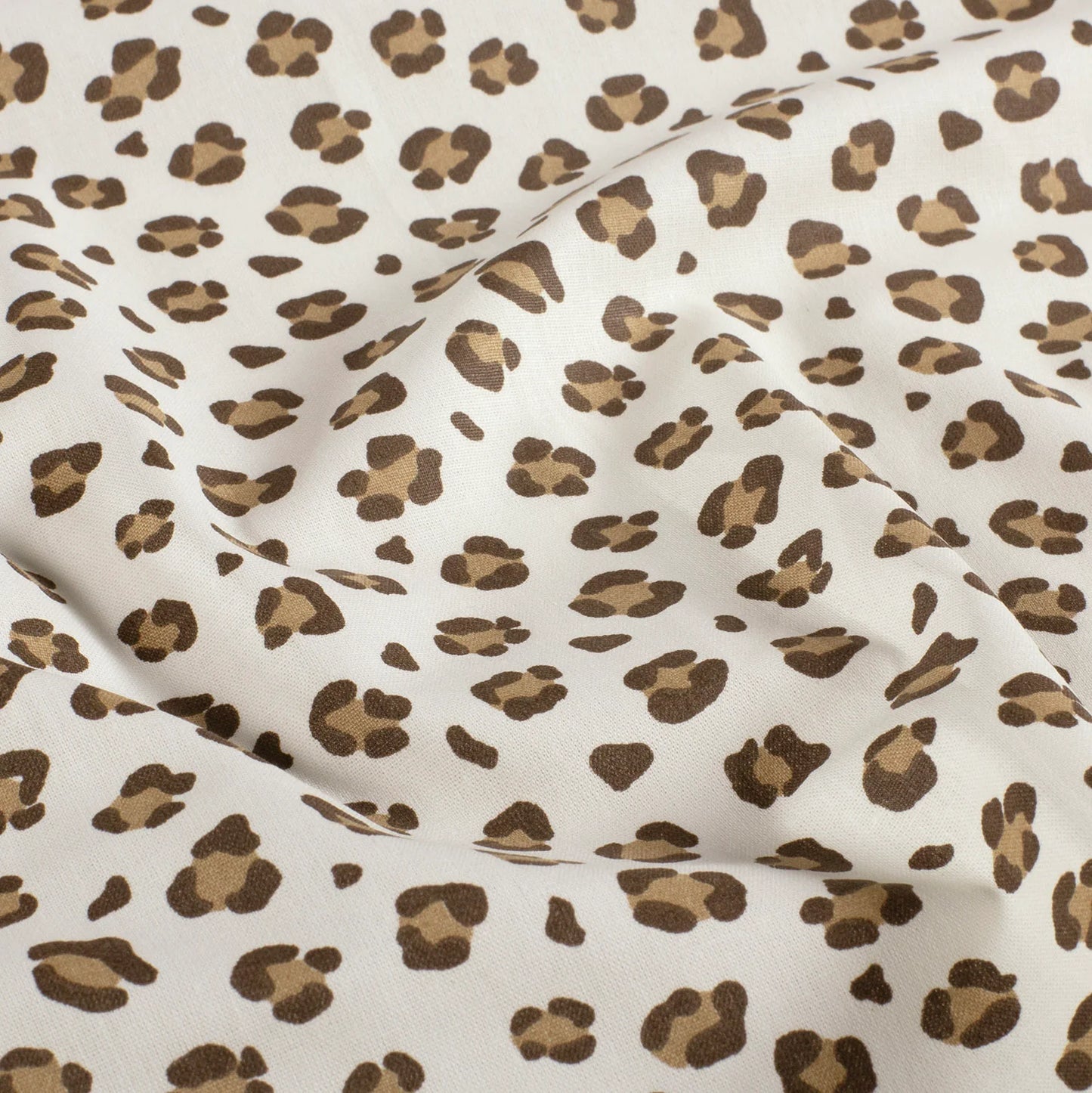 100% Katoen poplin Panter ecru