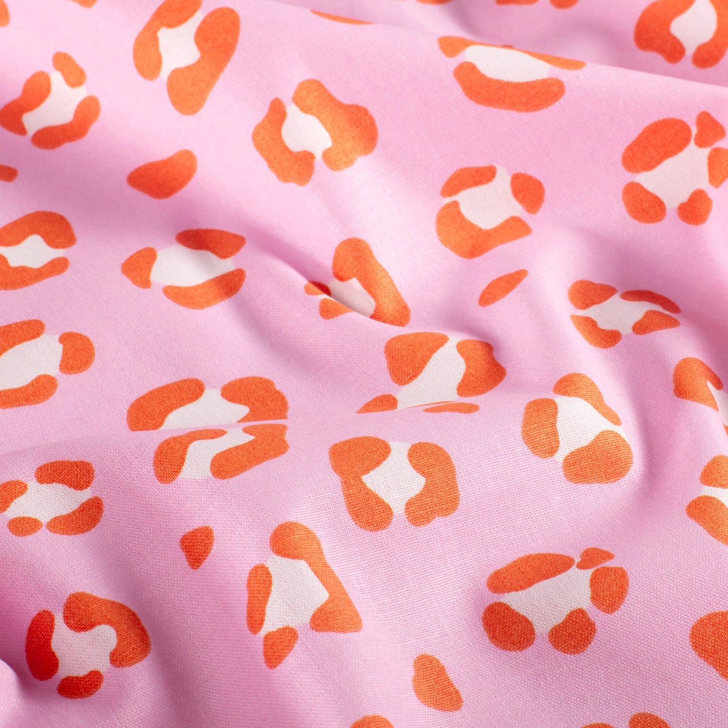 100% Katoen poplin Panter roze