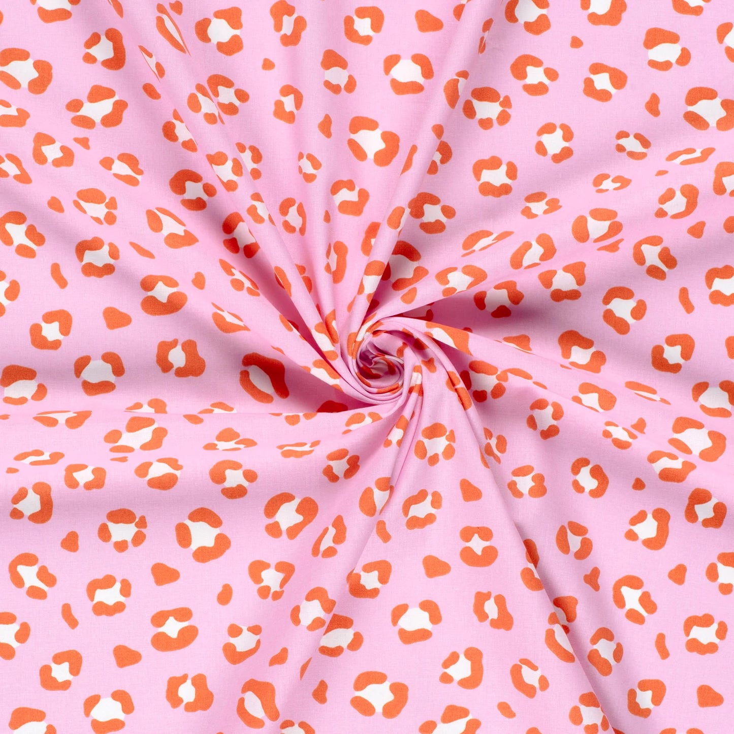 100% Katoen poplin Panter roze