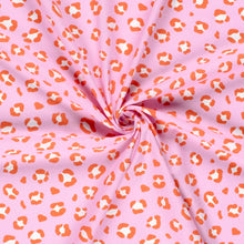 100% Katoen poplin Panter roze