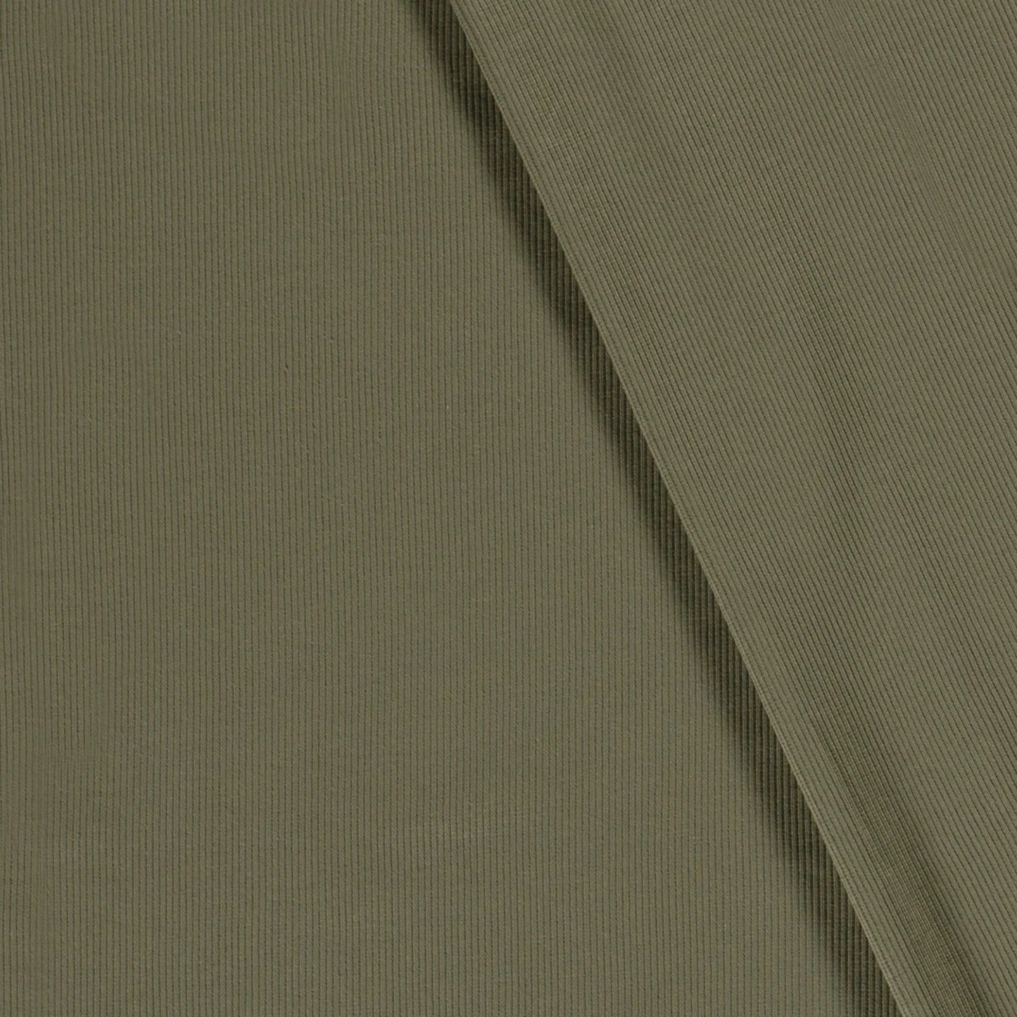 Rib jersey Donkergroen