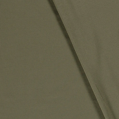 Rib jersey Donkergroen