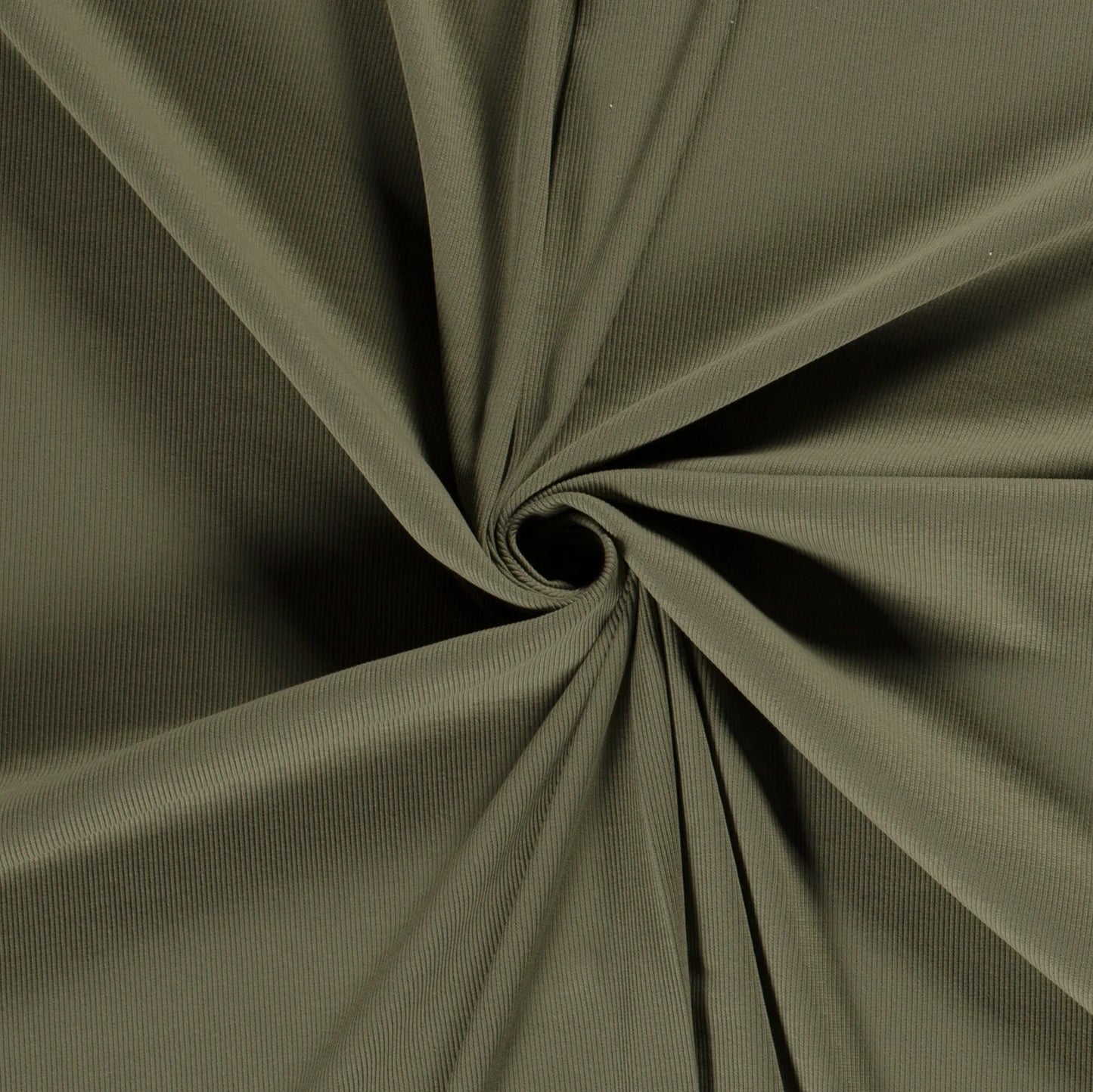 Rib jersey Donkergroen