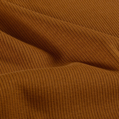 Rib jersey Karamel