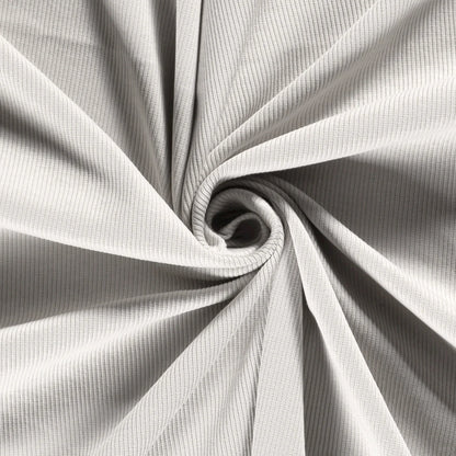 Rib jersey Lichtgrijs