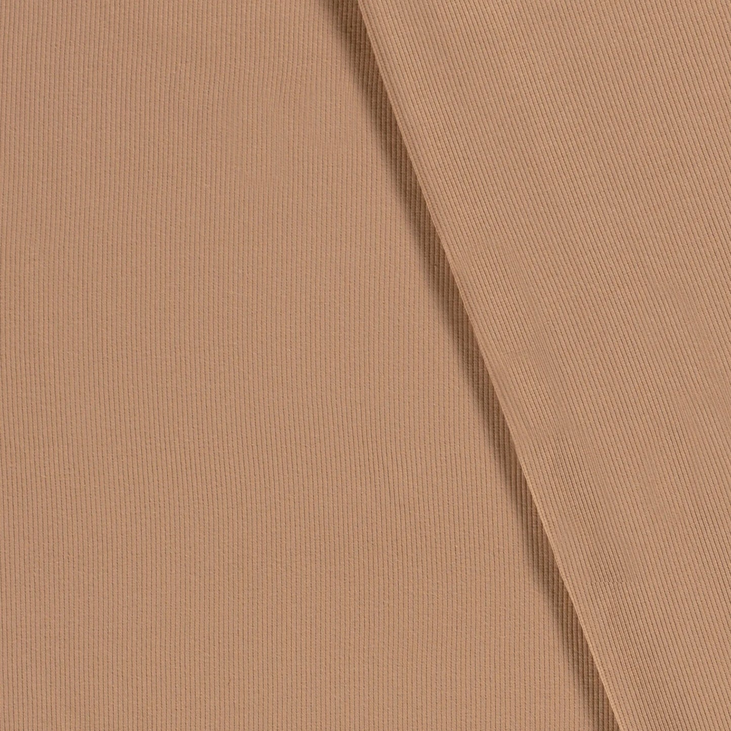 Rib jersey Nootmuskaat