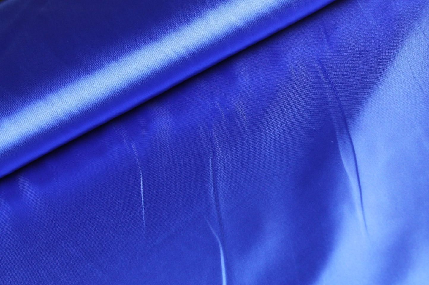 Satijn stof Kobalt