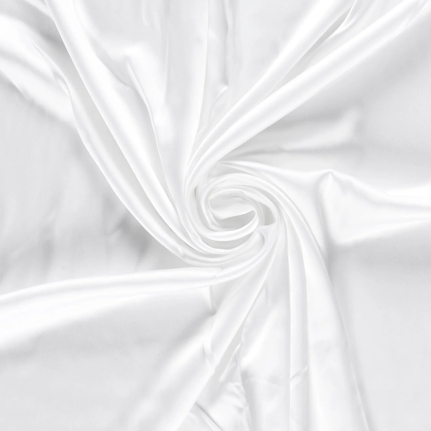 Satijn stretch Wit