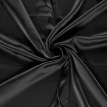 Satijn stretch Zwart