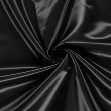 Satijn stof Zwart