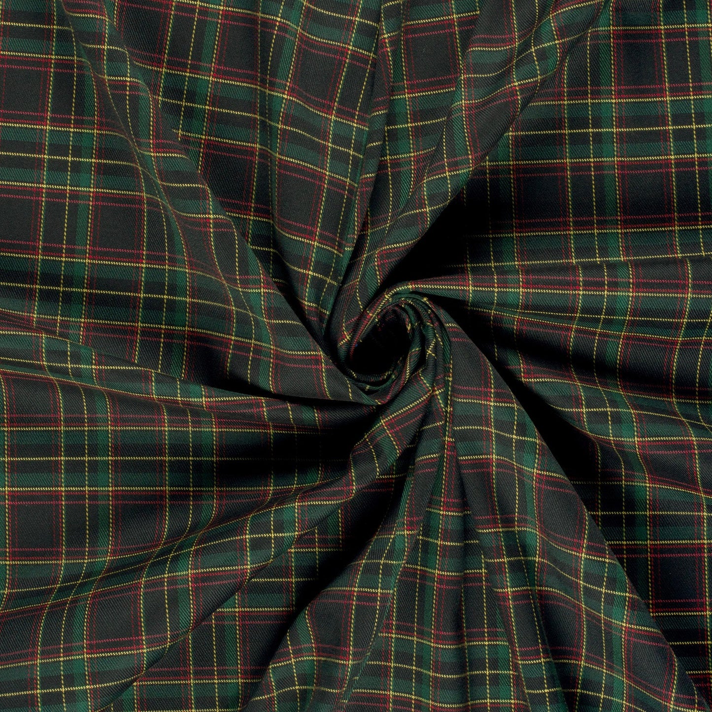 Schotse Ruiten stof stretch Marine