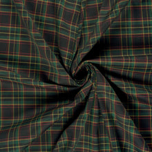 Schotse Ruiten stof stretch Marine