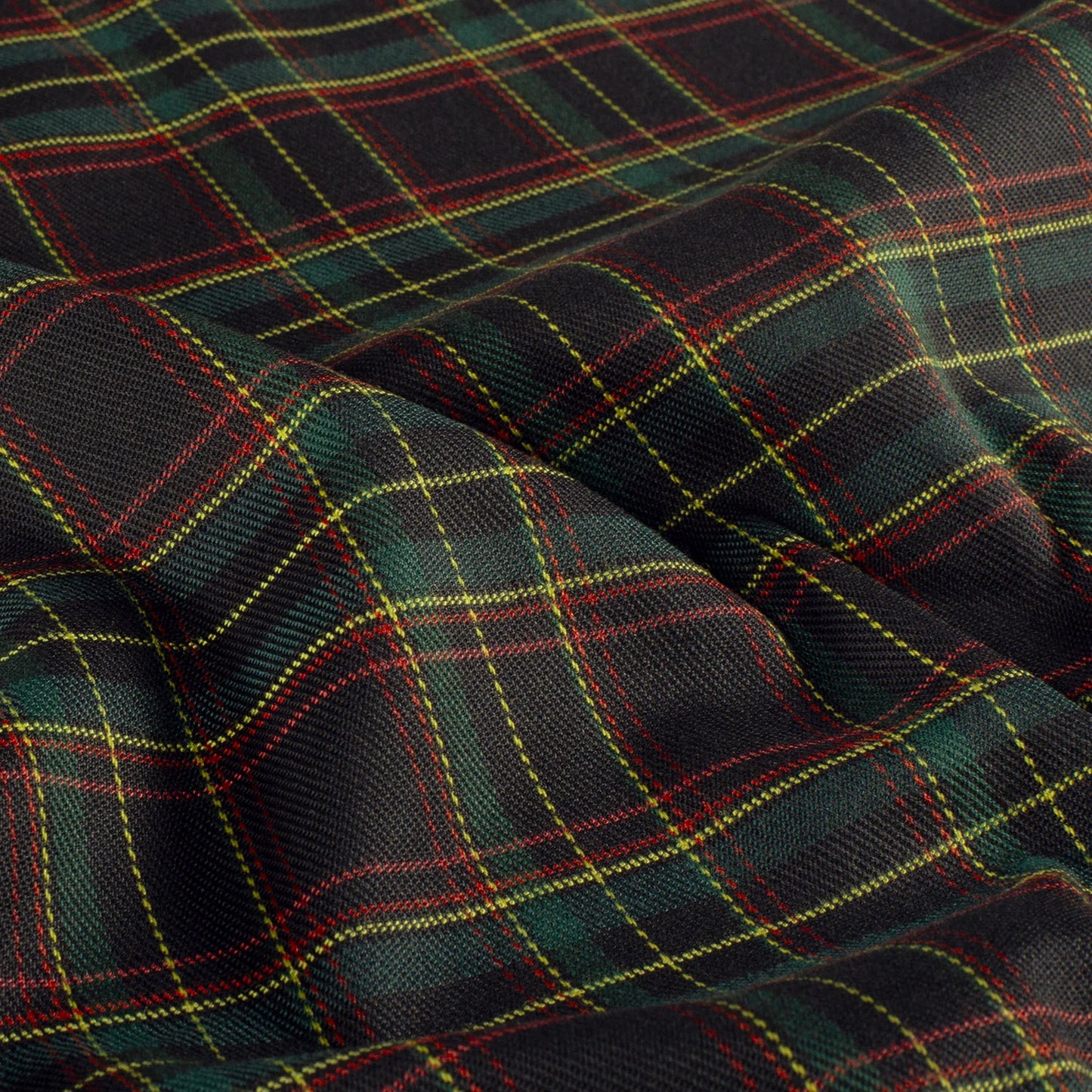 Schotse Ruiten stof stretch Marine