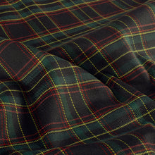 Schotse Ruiten stof stretch Marine