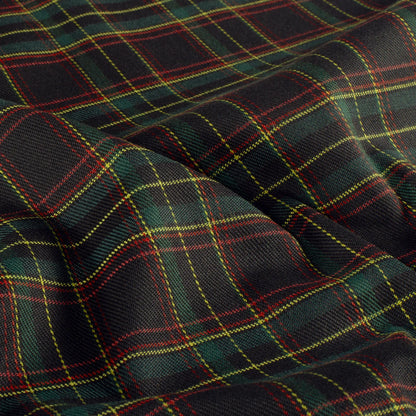 Schotse Ruiten stof stretch Marine