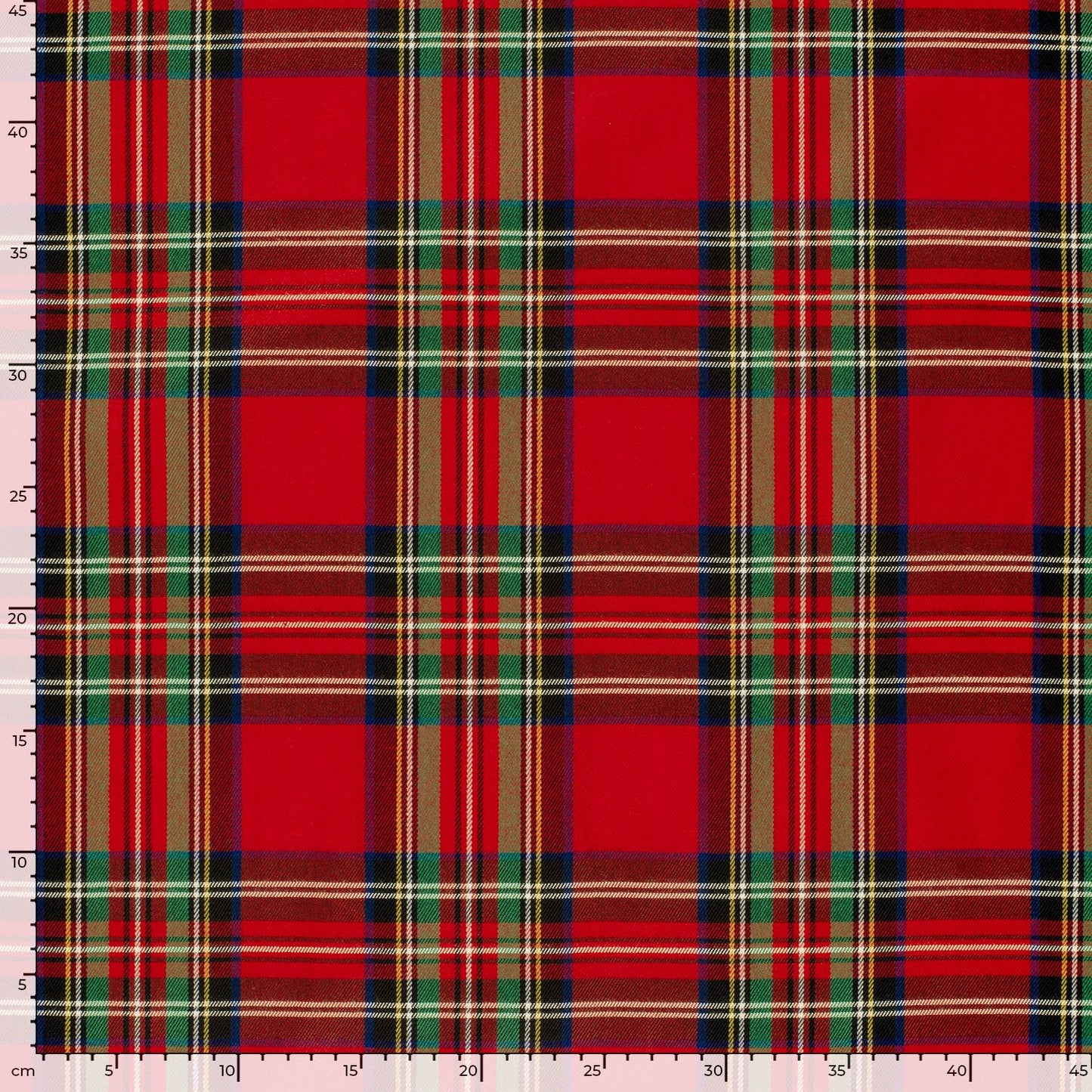 Schotse Ruiten stof Rood
