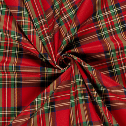 Schotse Ruiten stof Rood