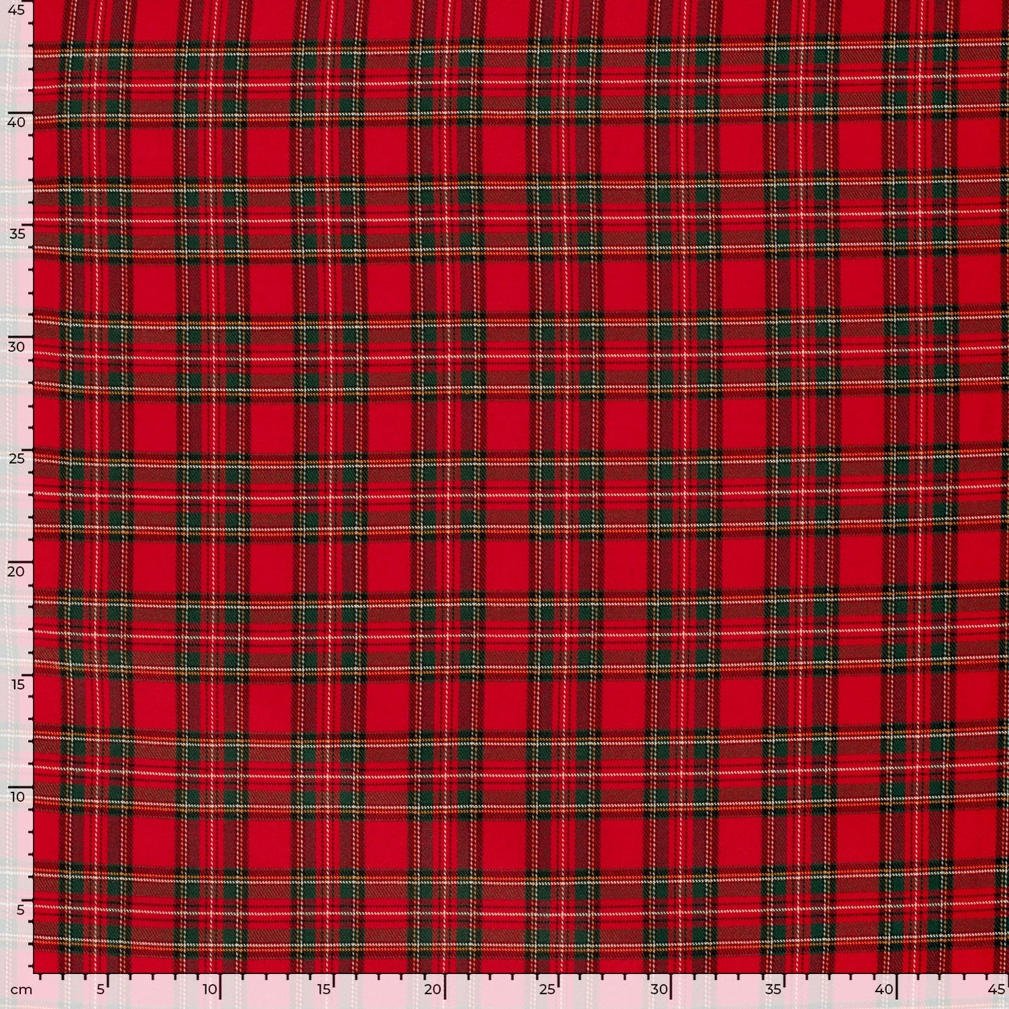 Schotse Ruiten stof stretch Rood