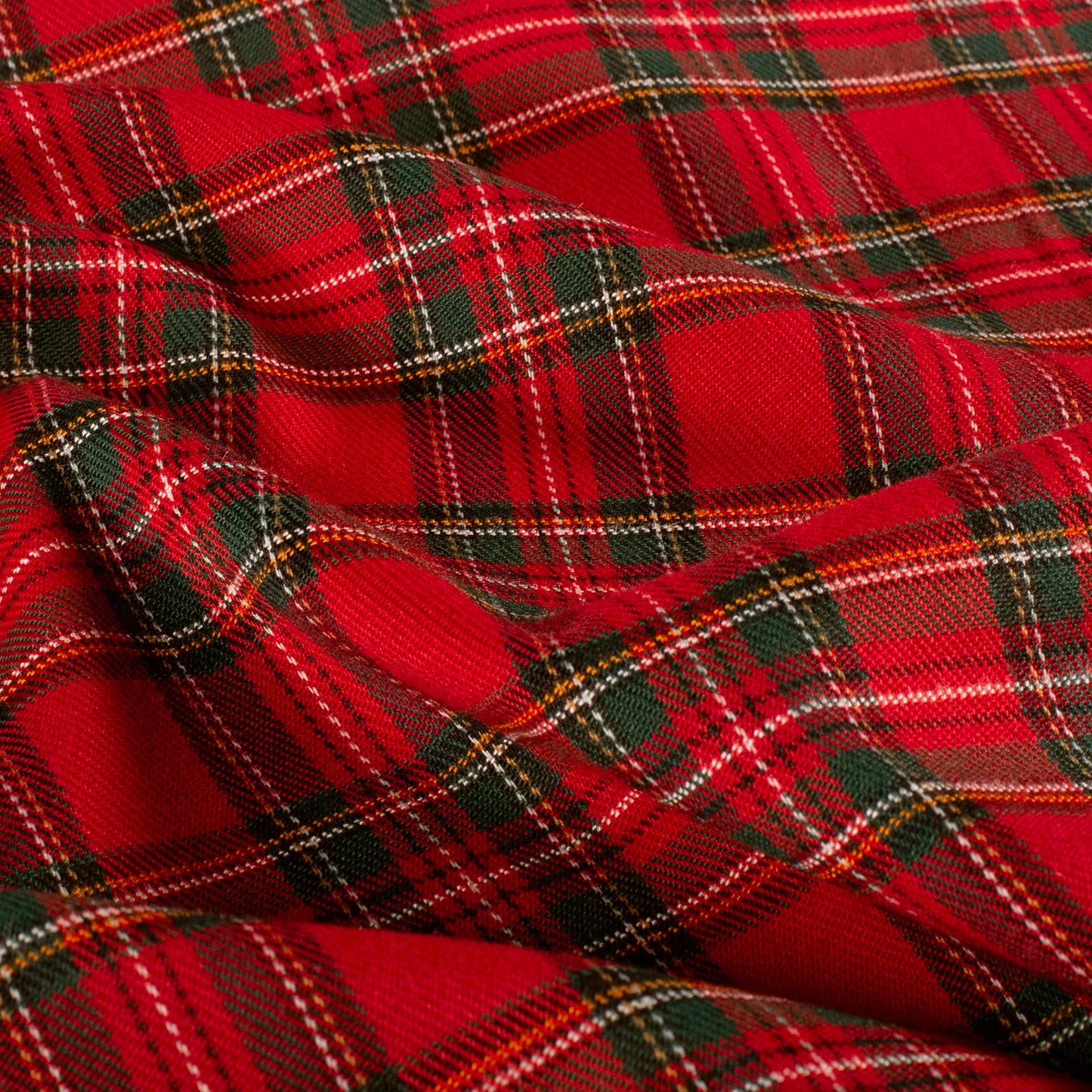 Schotse Ruiten stof stretch Rood