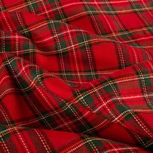 Schotse Ruiten stof stretch Rood