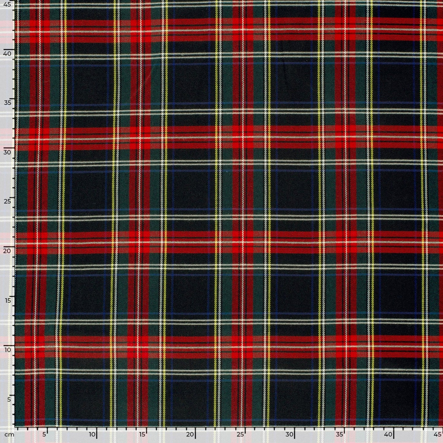 Schotse Ruiten stof Zwart