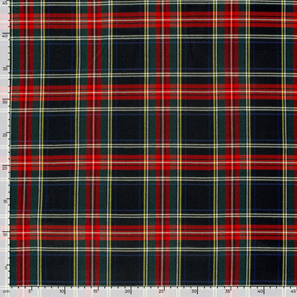 Schotse Ruiten stof Zwart