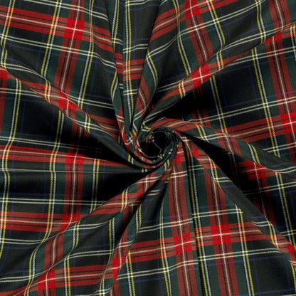 Schotse Ruiten stof Zwart