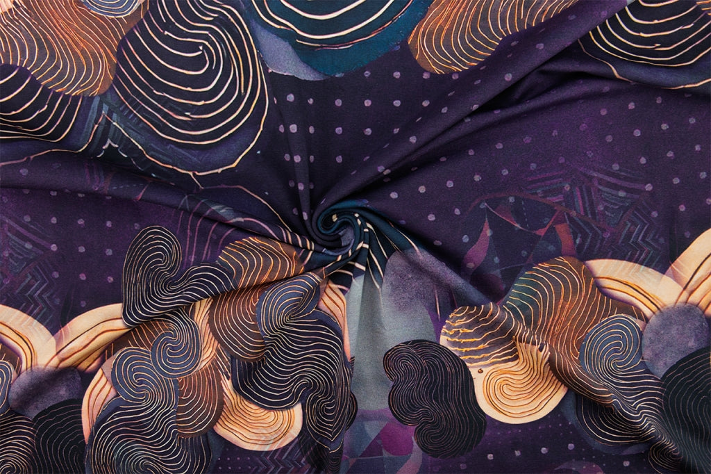 Stenzo tricot digitaal Anna paars